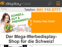 Tablet Screenshot of display-max.ch